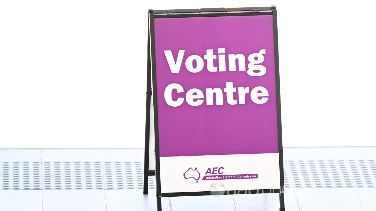An AEC voting sign