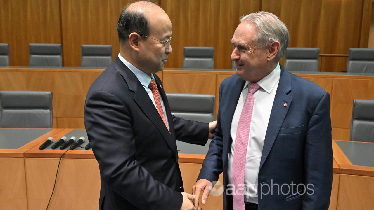 China’s ambassador Xiao Qian meets Trade Minister Don Farrell.