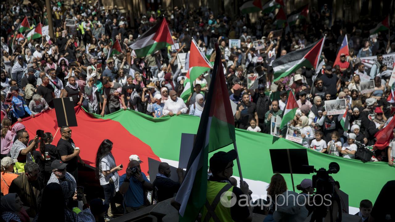 Pro-Palestine rally Sydney
