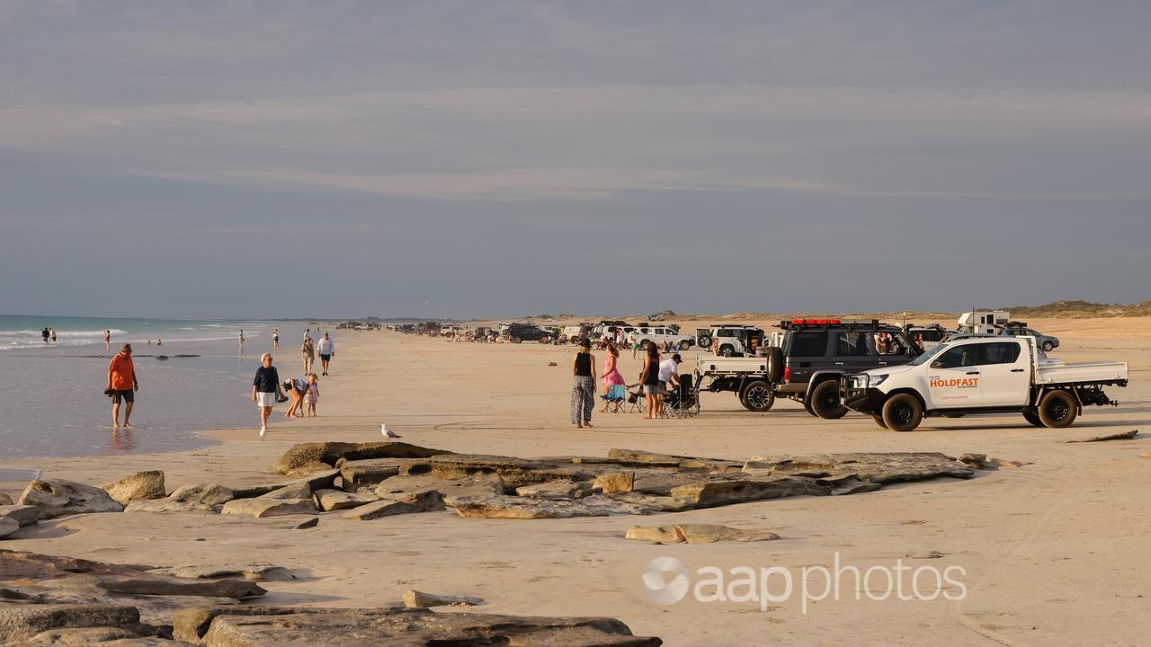 Tourists at Cable Beach (file image)