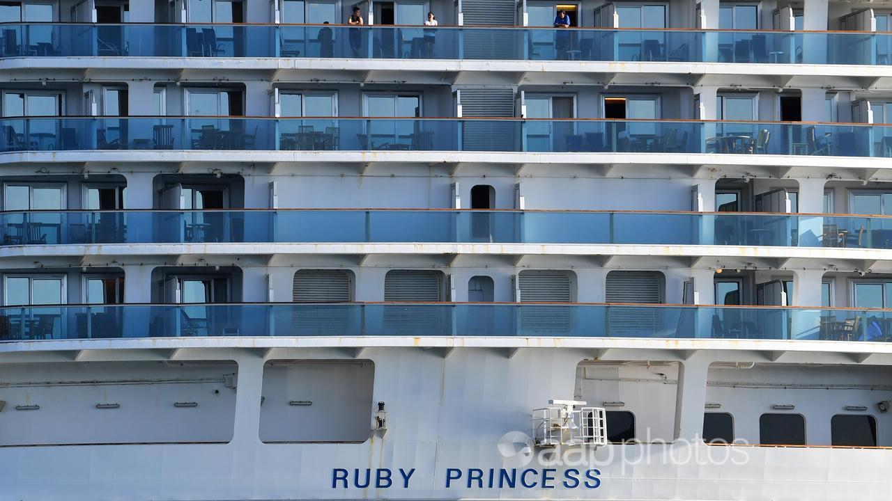 People on board the Ruby Princess (file image)