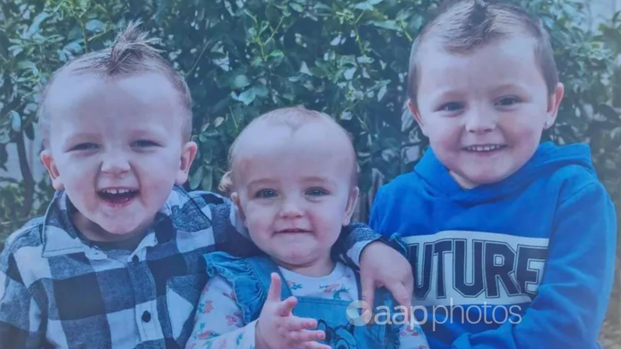 Fire victims Saige, 3, Ashlynn, 18 months, and Isaac McGregor.