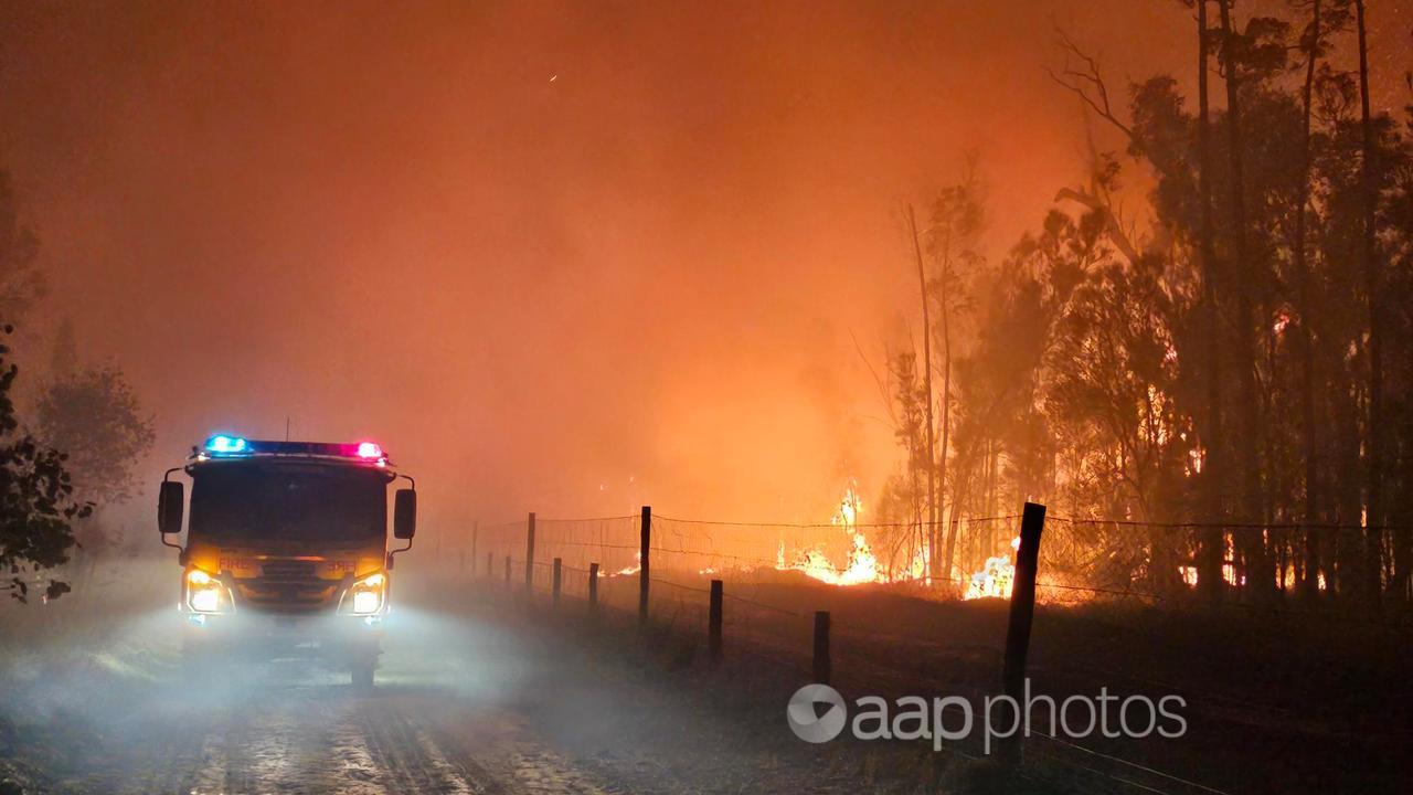 Firefighters in Millmerran, Queensland.