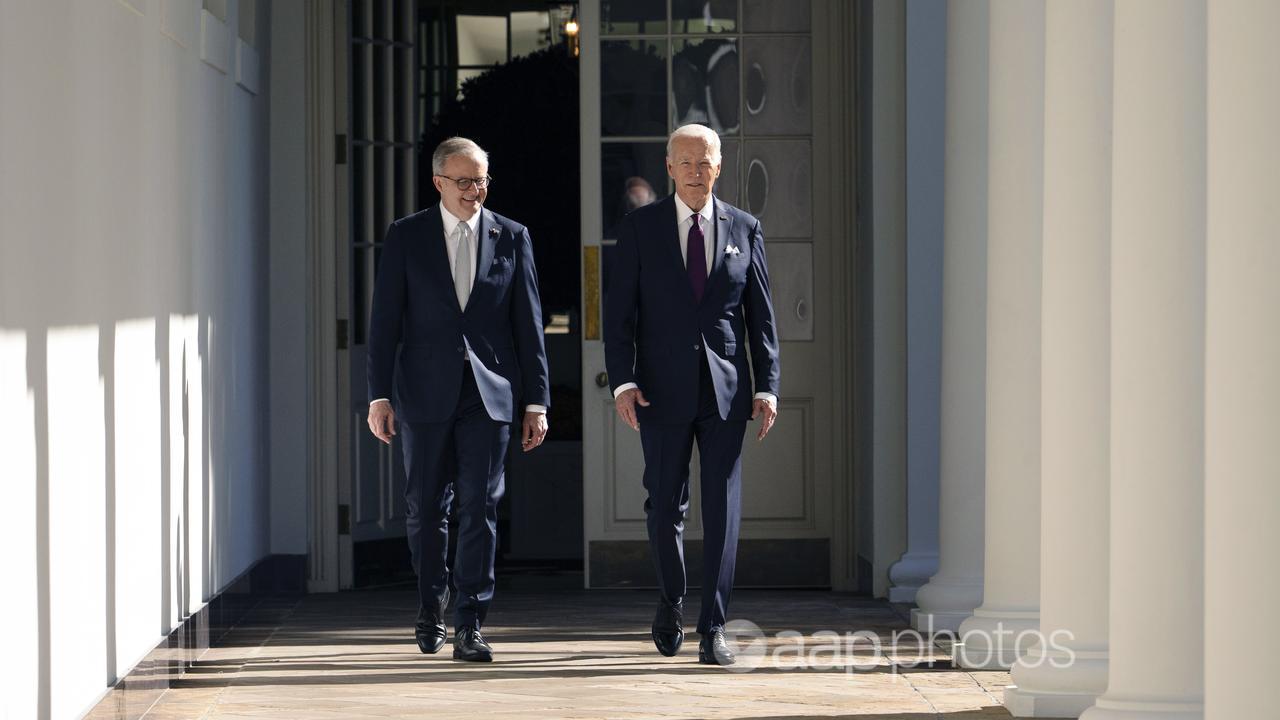 Anthony Albanese and Joe Biden