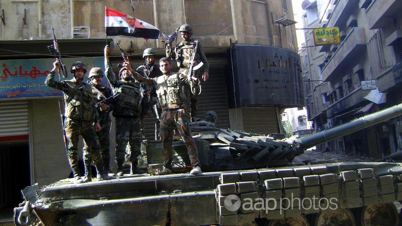 Syrian government soldiers (file image)