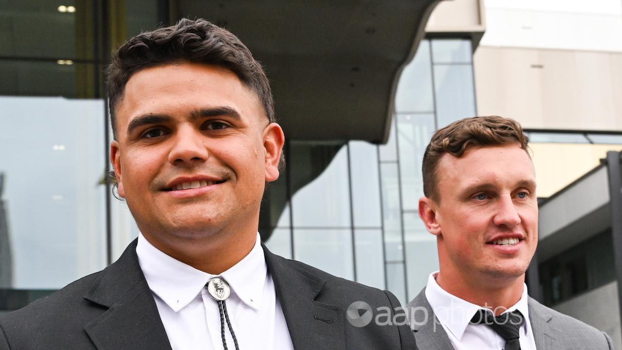 Latrell Mitchell and Jack Wighton leave ACT Magistrates Court