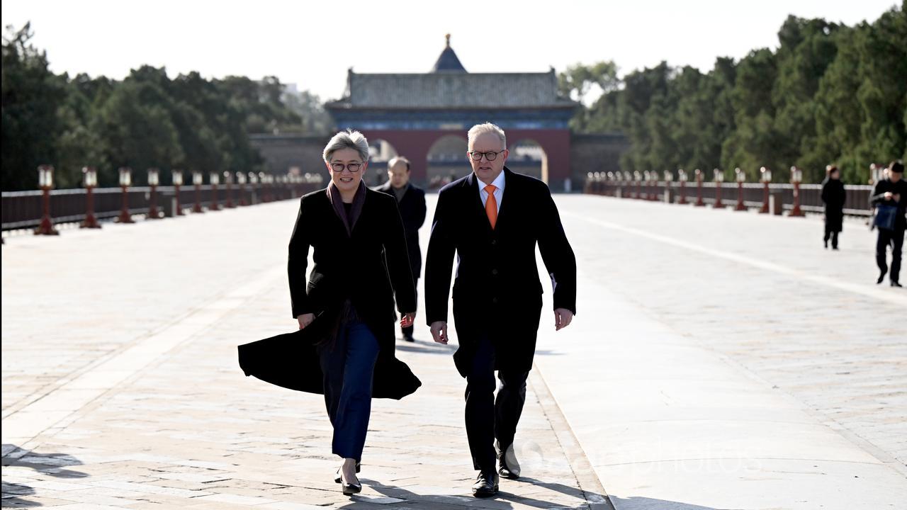 Penny Wong, Anthony Albanese at Temple of Heaven