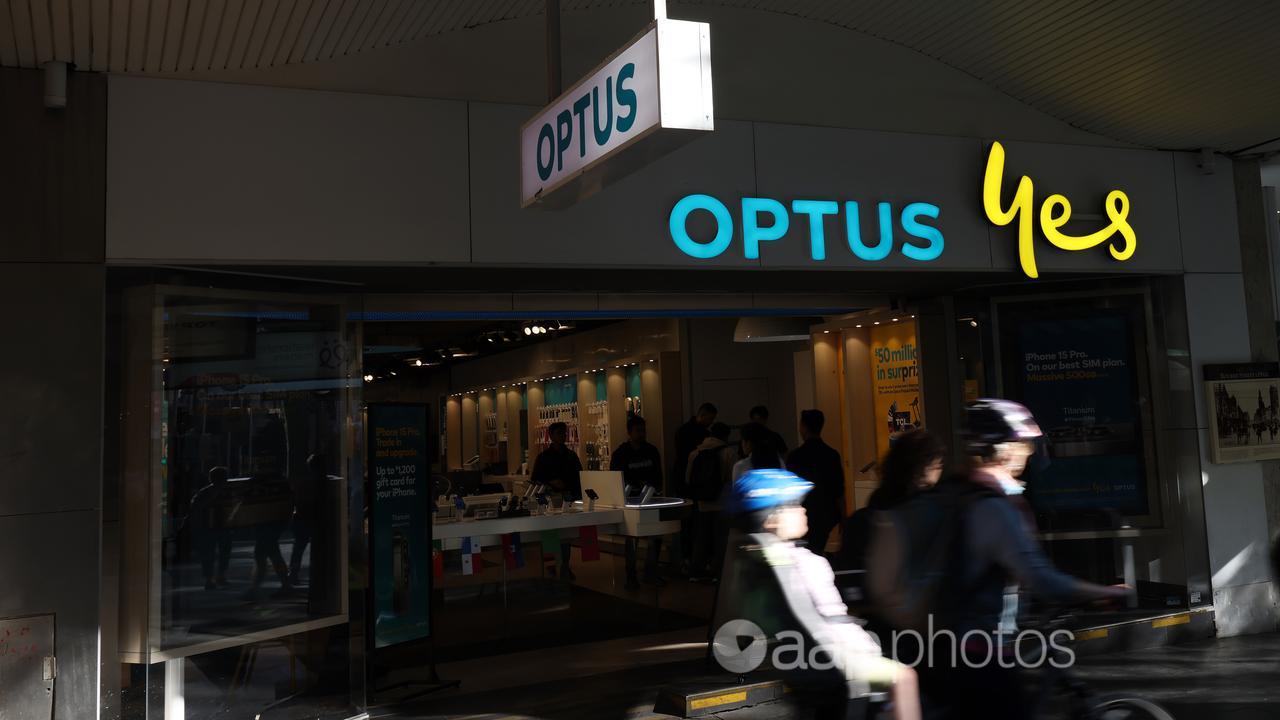 Optus store in Melbourne
