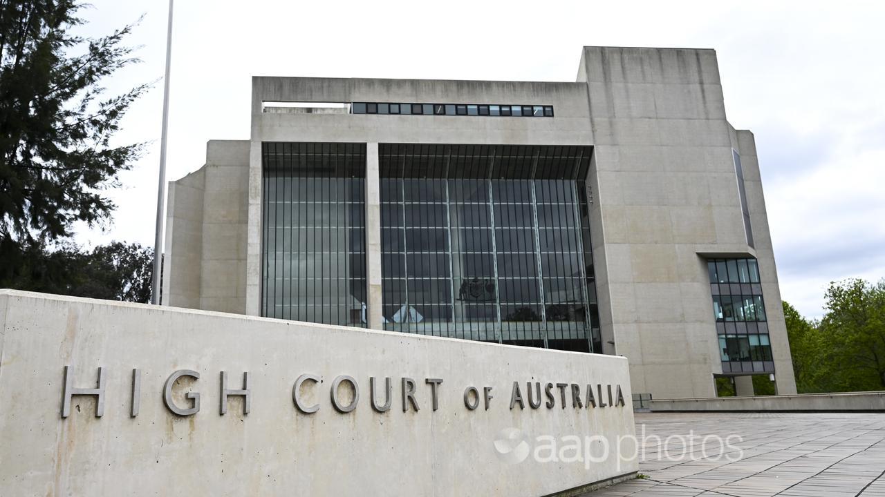 The High Court of Australia in Canberra (file image)
