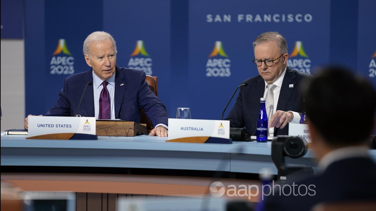 Joe Biden, Anthony Albanese APEC summit