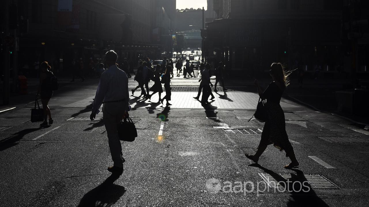 Office workers in Sydney