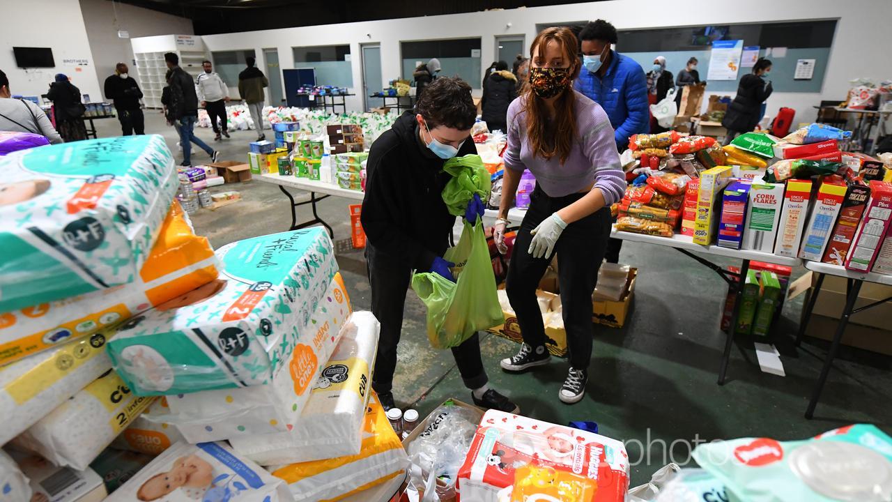 Volunteers scramble to organise food and personal hygiene supplies