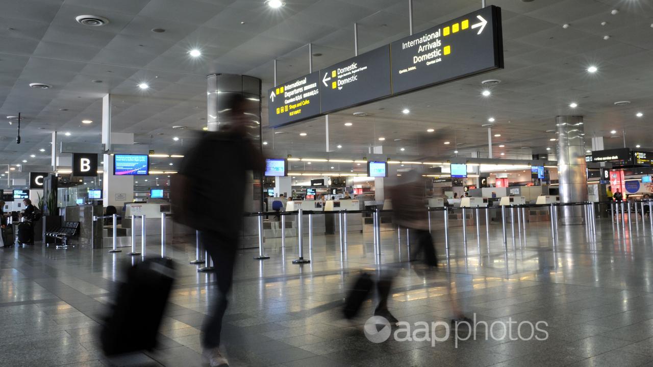 Airline passengers in Melbourne Airport (file image)