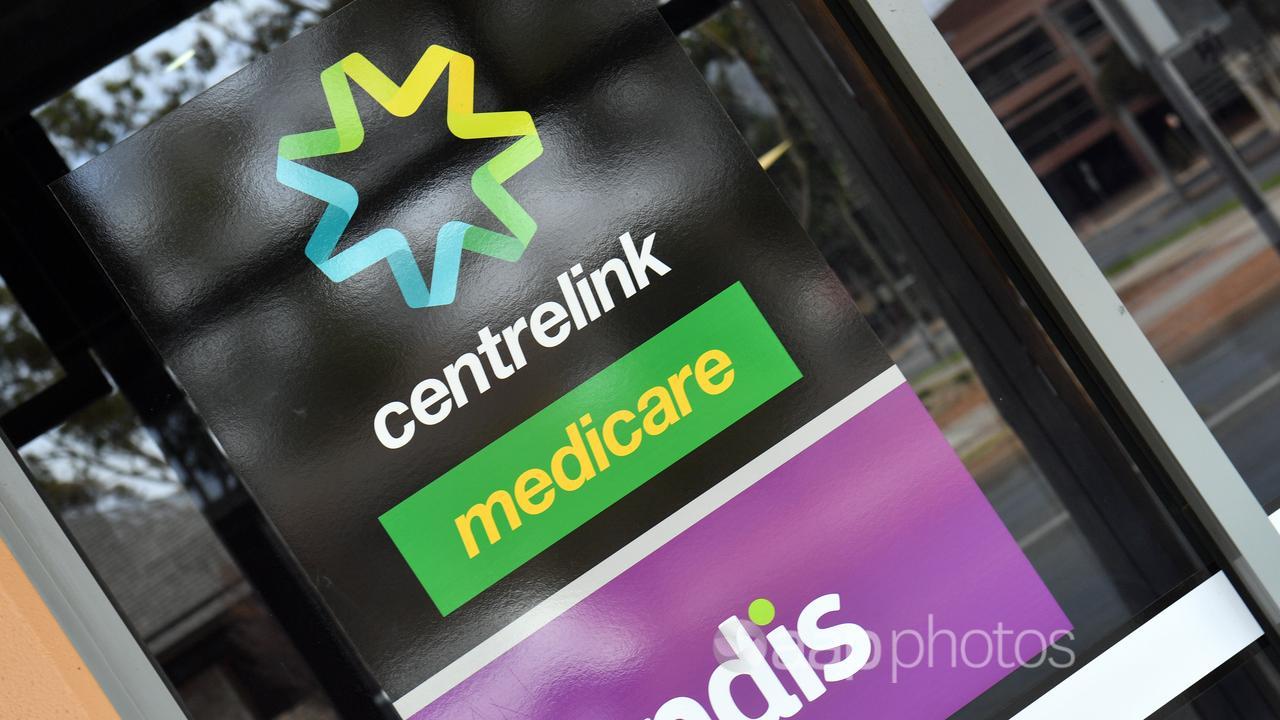 The Centrelink sign