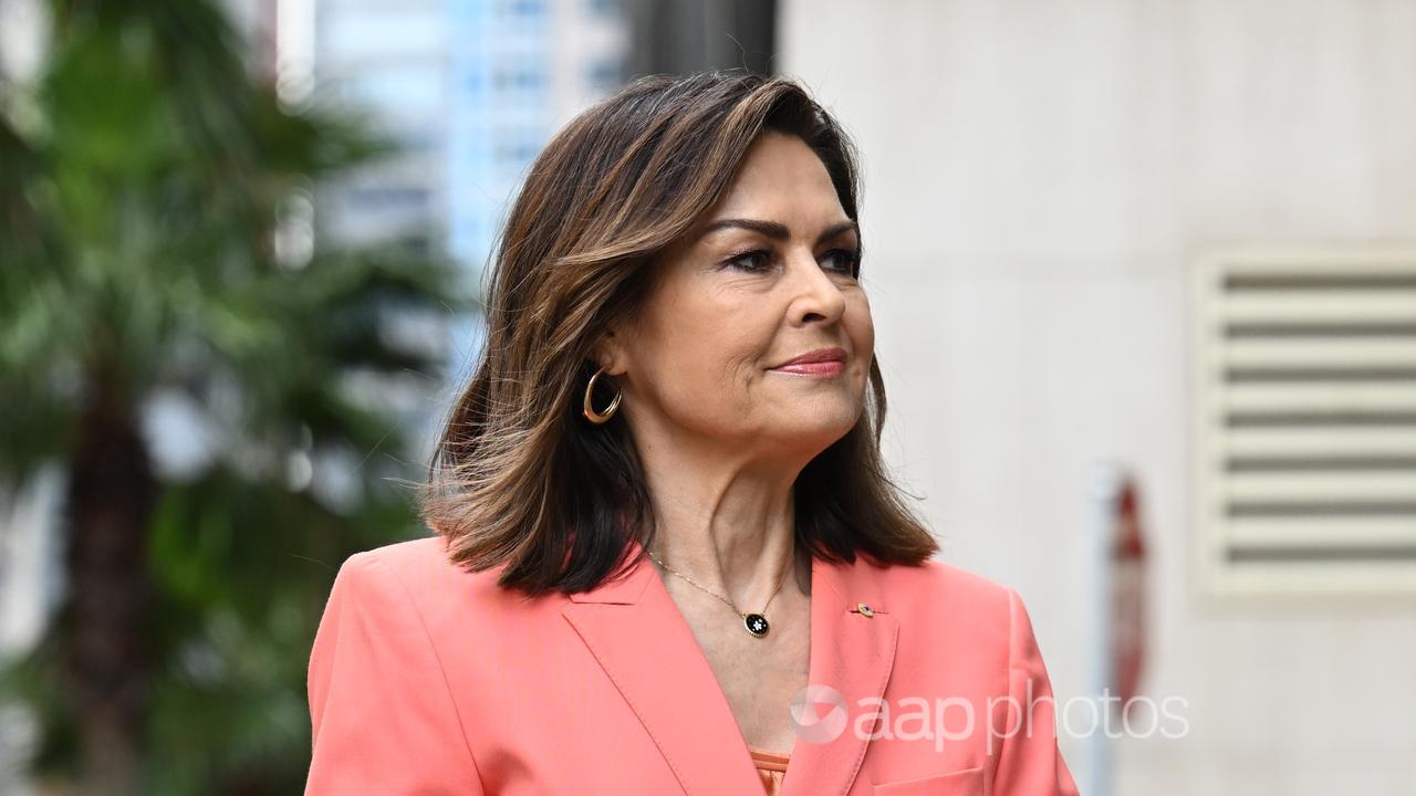 Lisa Wilkinson arrives at the Federal Court