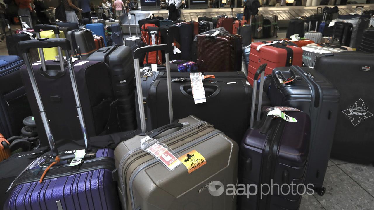 Luggage at Heathrow Airport in London (file image)