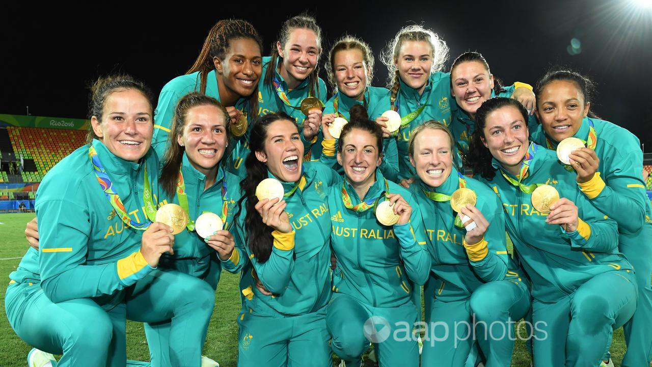 Australia's Rio 2016 Olympic sevens gold medallists.