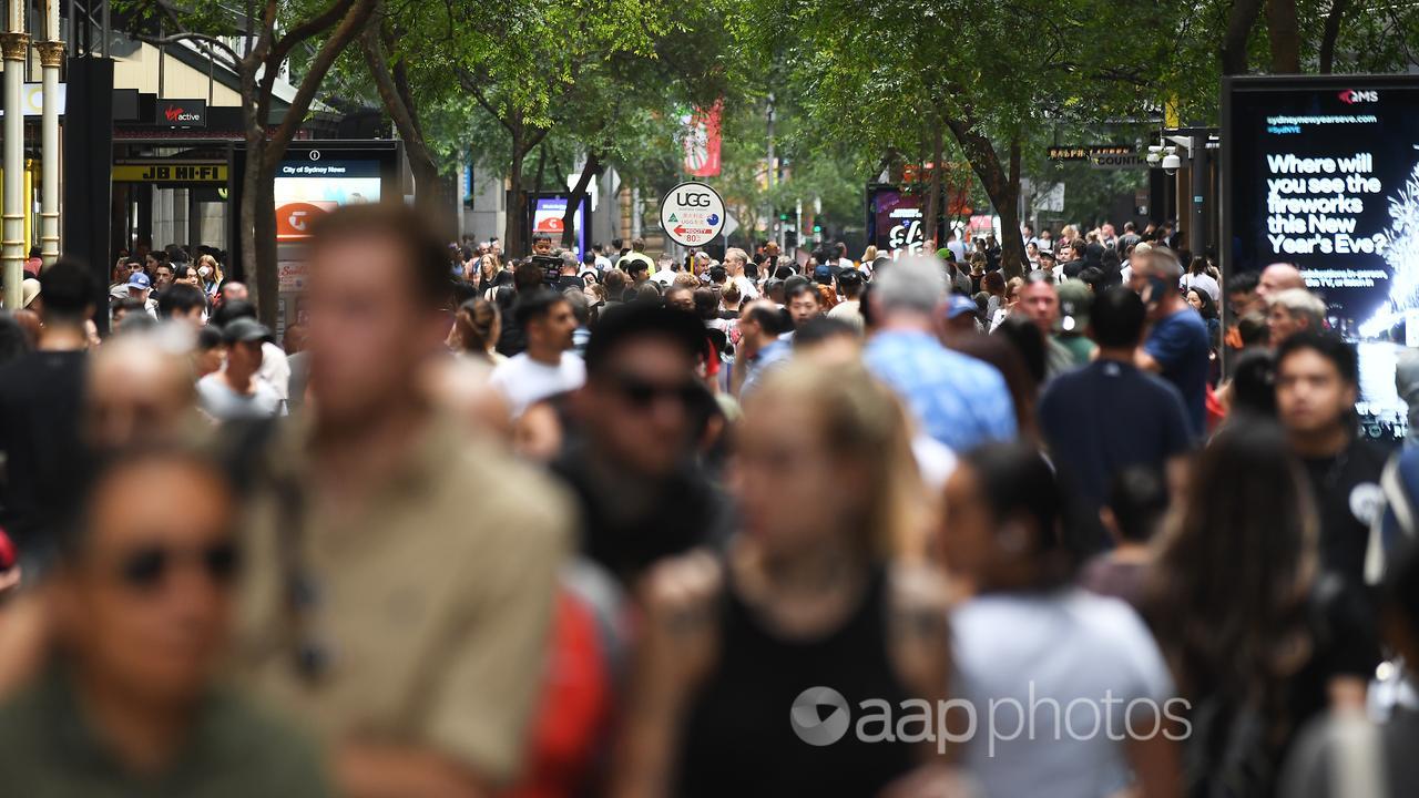 Crowds in Sydney on Boxing Day