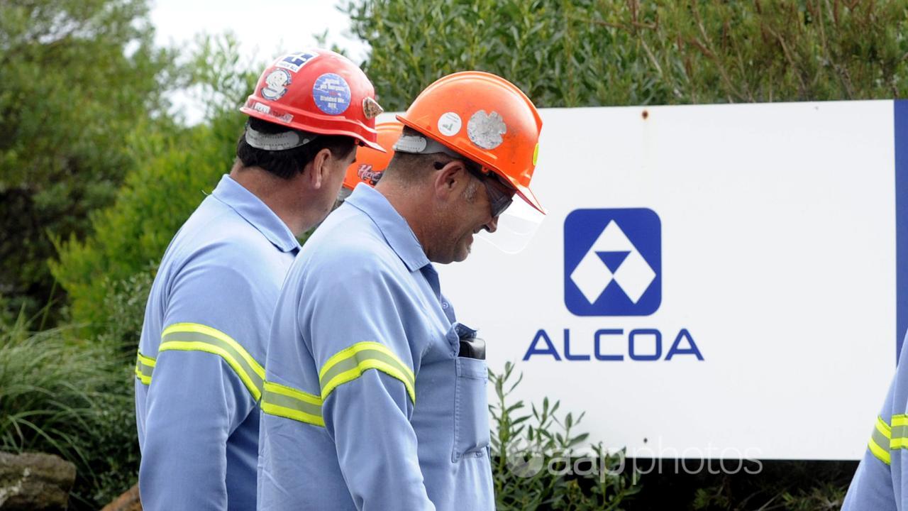 Alcoa workers in Geelong (file image)