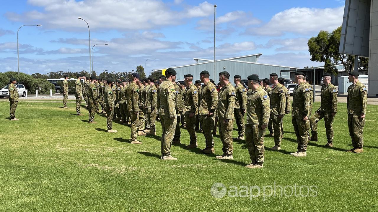 7th Battalion farewelled at a ceremony at RAAF Base Edinburgh