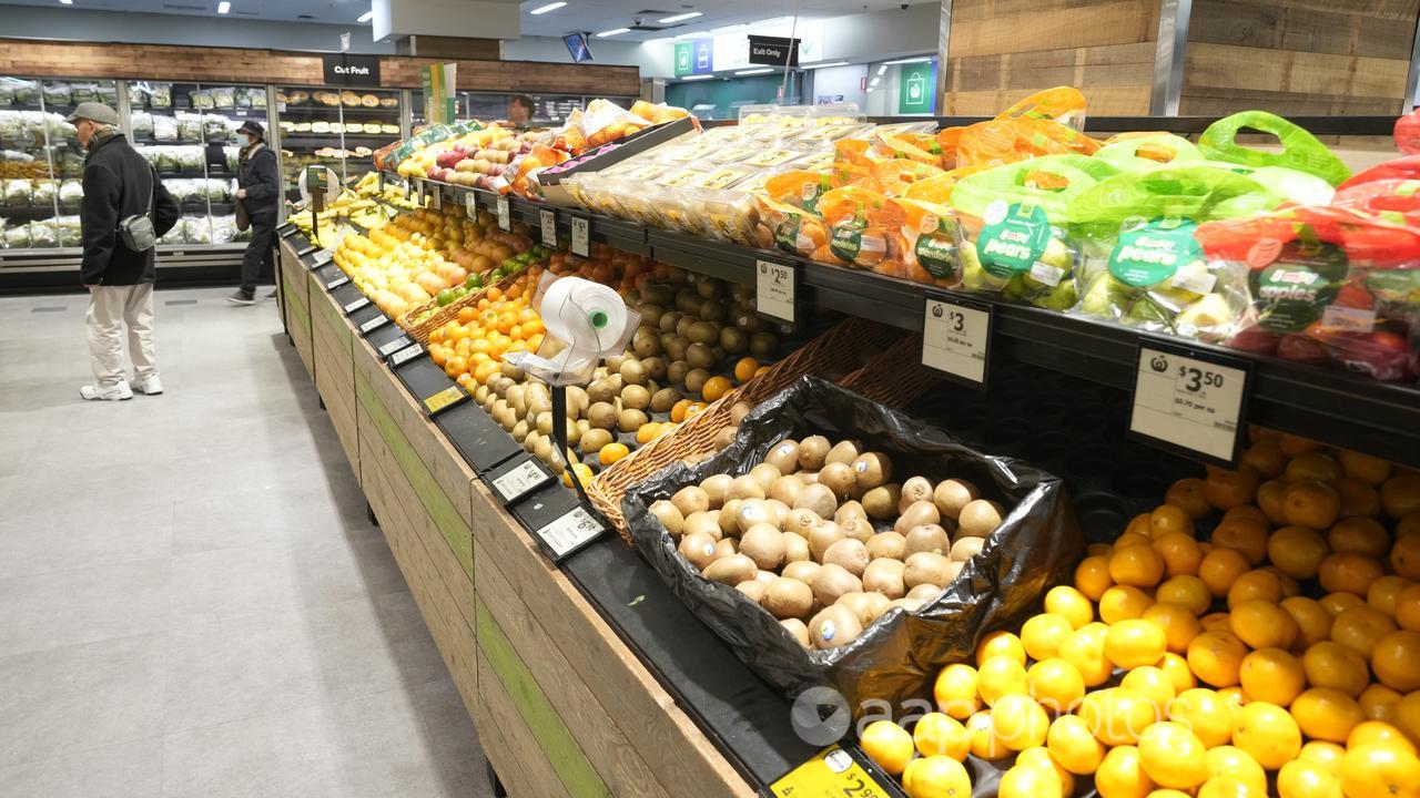 A supermarket aisle.