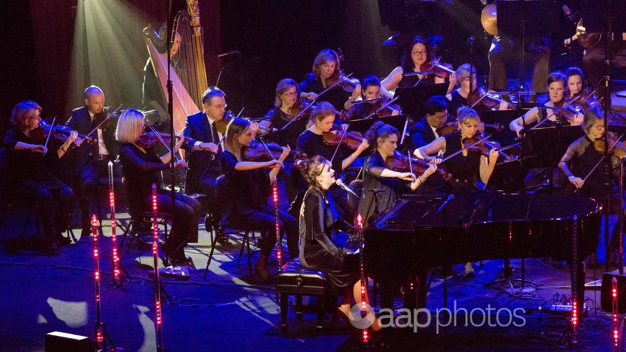 Meg Washington sings with the Sydney Symphony Orchestra (file)