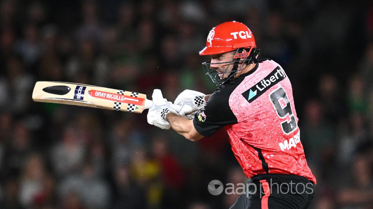 Shaun Marsh bats for the Renegades against the Stars.