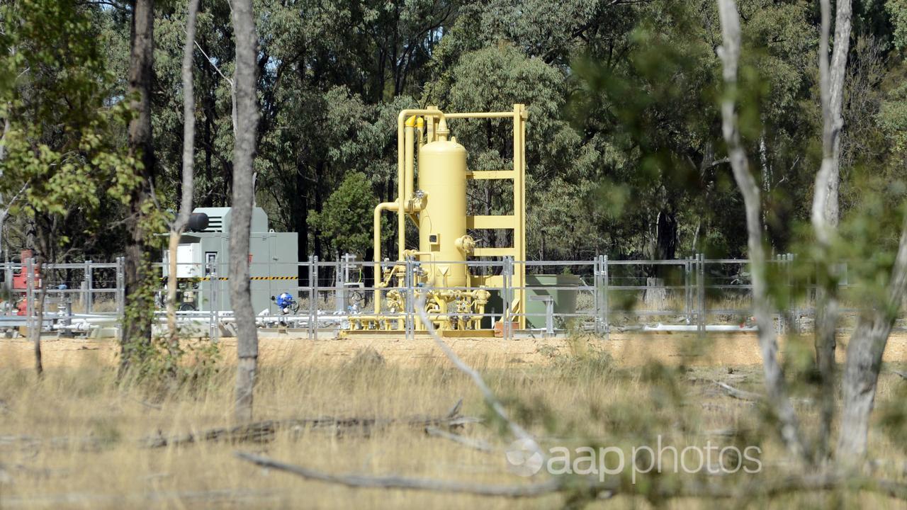 A coal seam gas well near Dalby, west of Brisbane