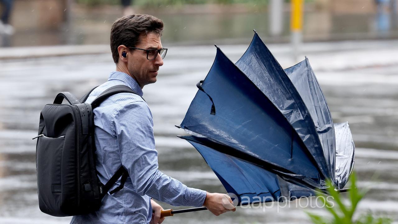 Driving rain and high winds cause havoc with Sydney commuters