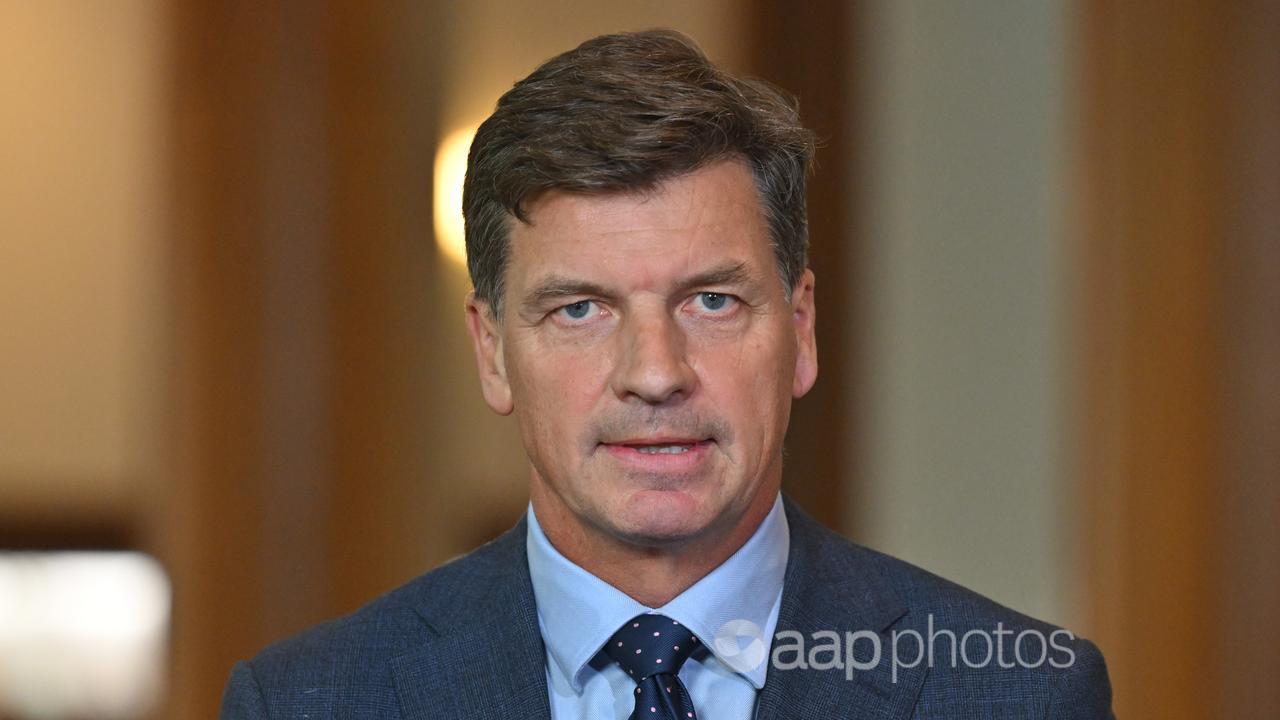 A file photo of Angus Taylor 