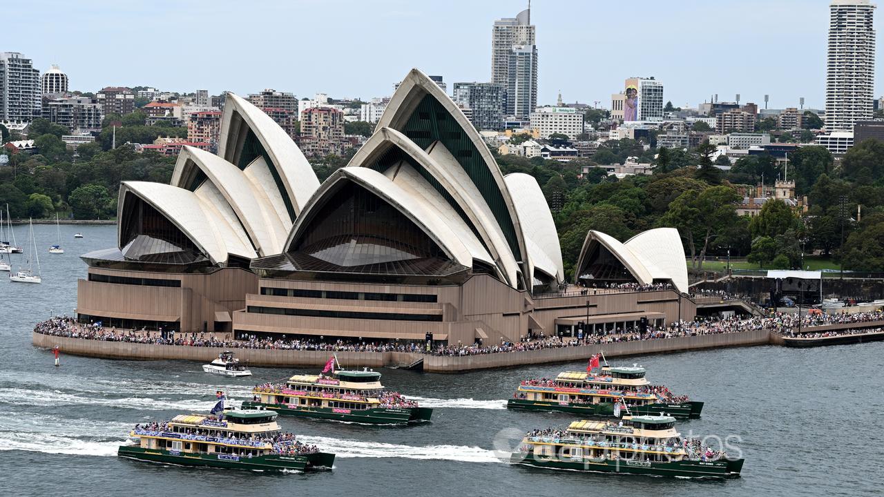 Ferrython in Sydney Harbour on Australia Day