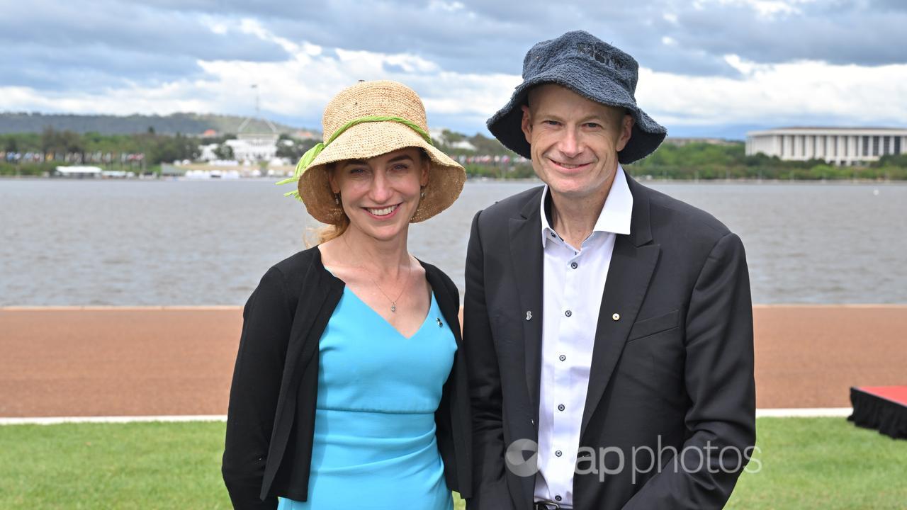 Australians Of The Year Georgina Long and Richard Scolyer.