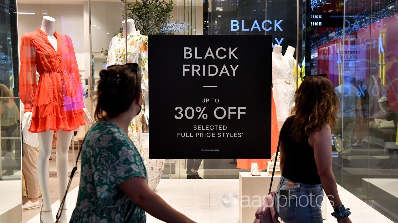 Black Friday sale sign (file image)