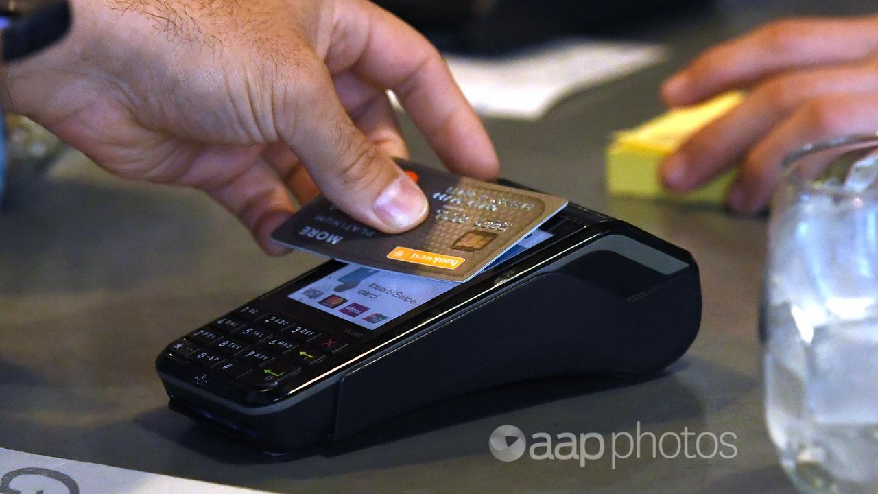 A credit card payment (file image)