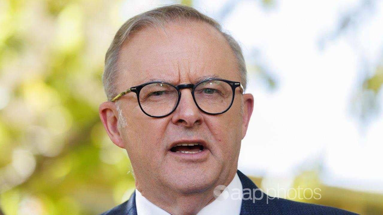 Prime Minister Anthony Albanese in Perth on Monday.