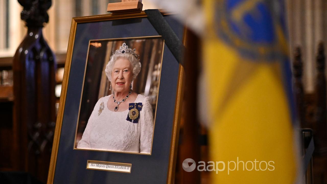 A portrait of Queen Elizabeth II (file image)