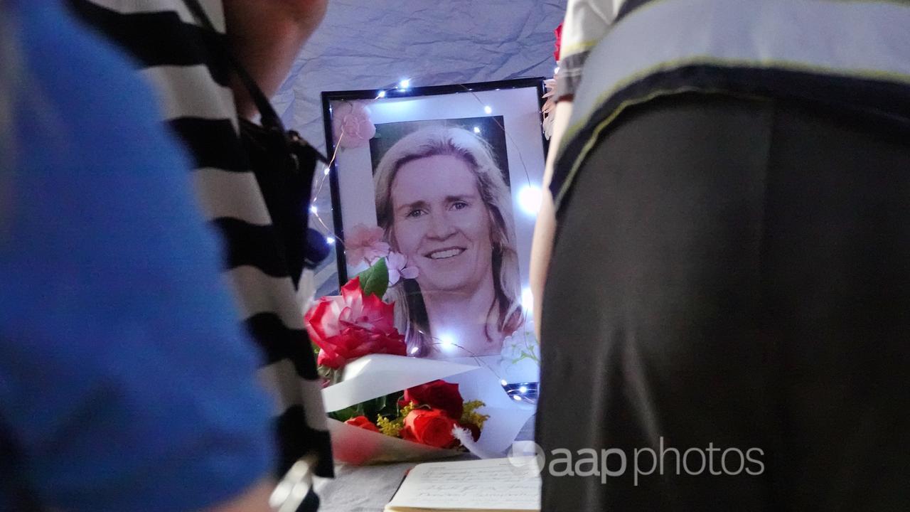 Mourners pay tribute to Ballarat mother Samantha Murphy.