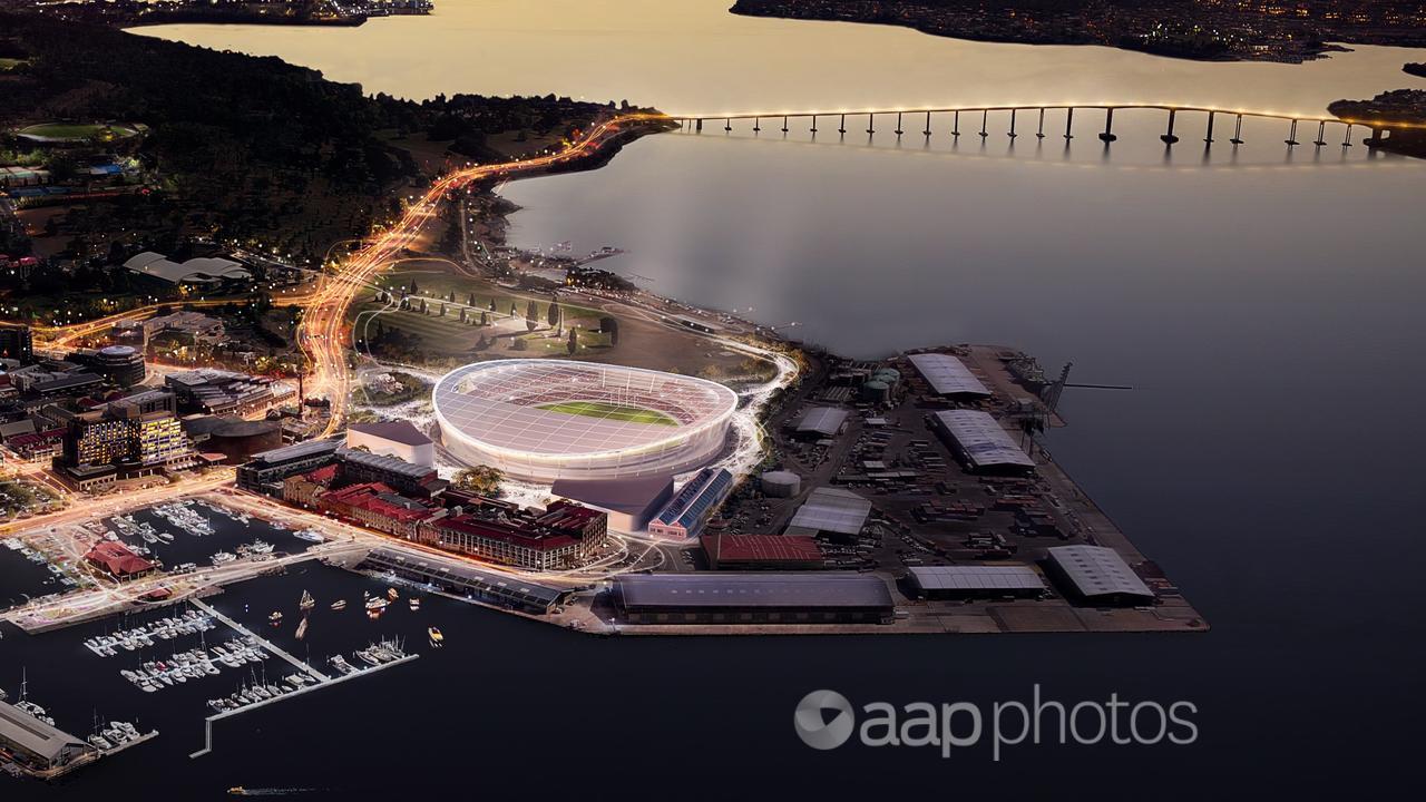 A new stadium proposed for Hobart