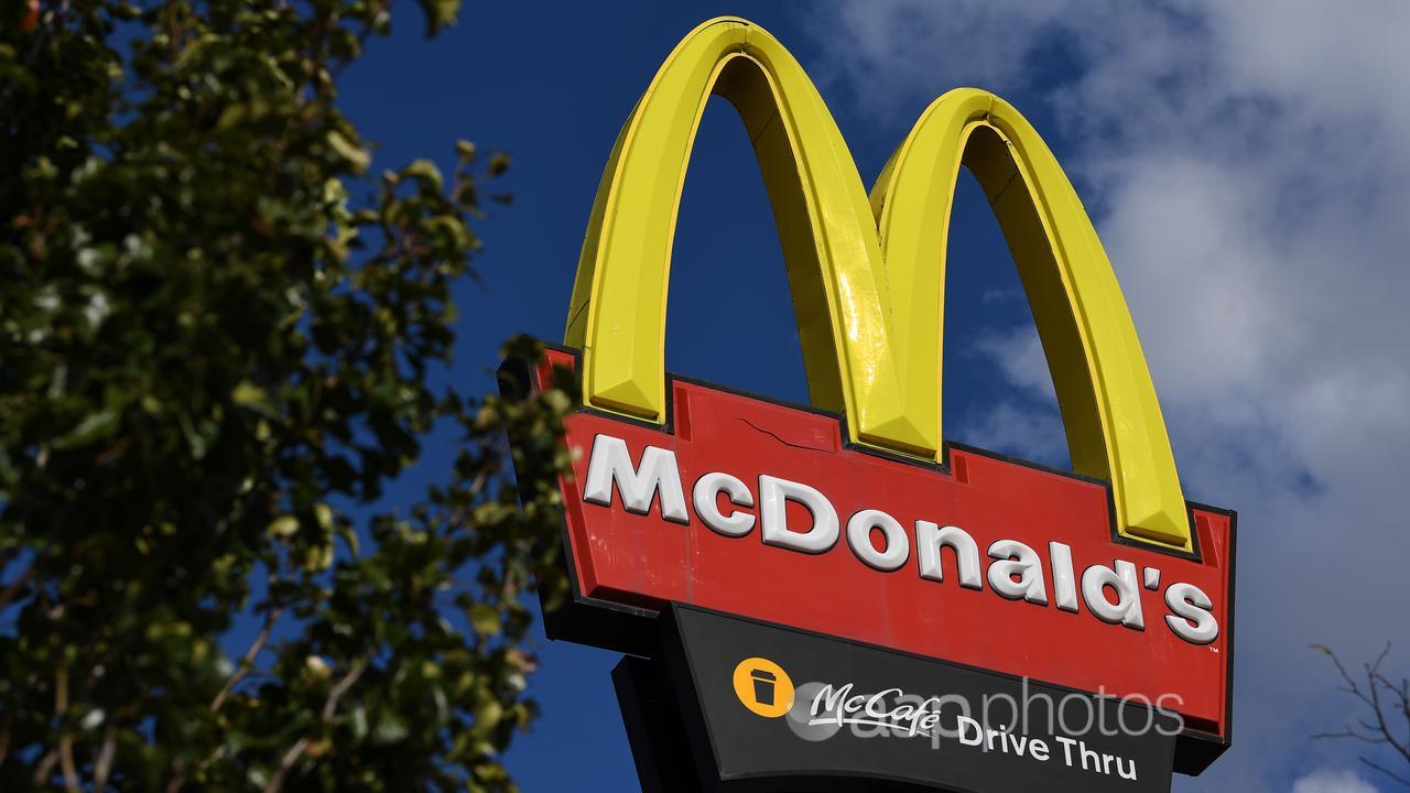 Signage for a McDonald's fast food outlet (file image)