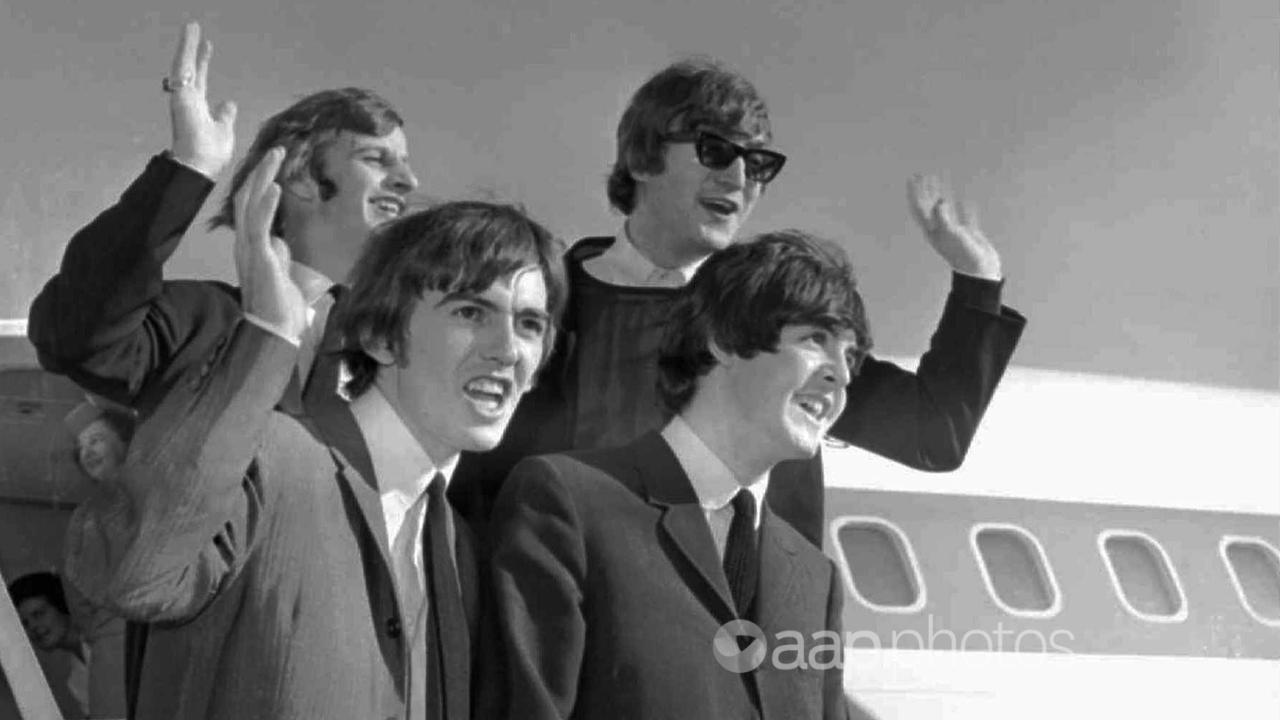 John, Paul, George and Ringo in 1964 (file)
