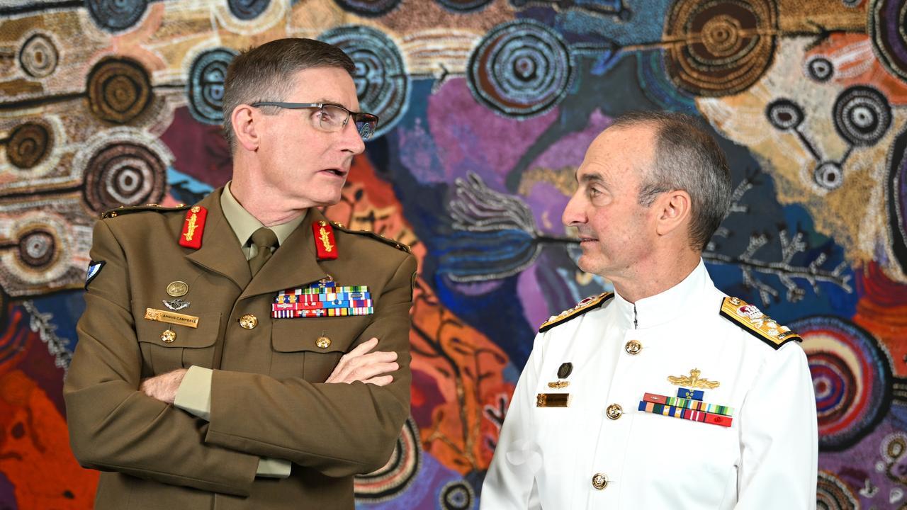 Angus Campbell (left) and David Johnston