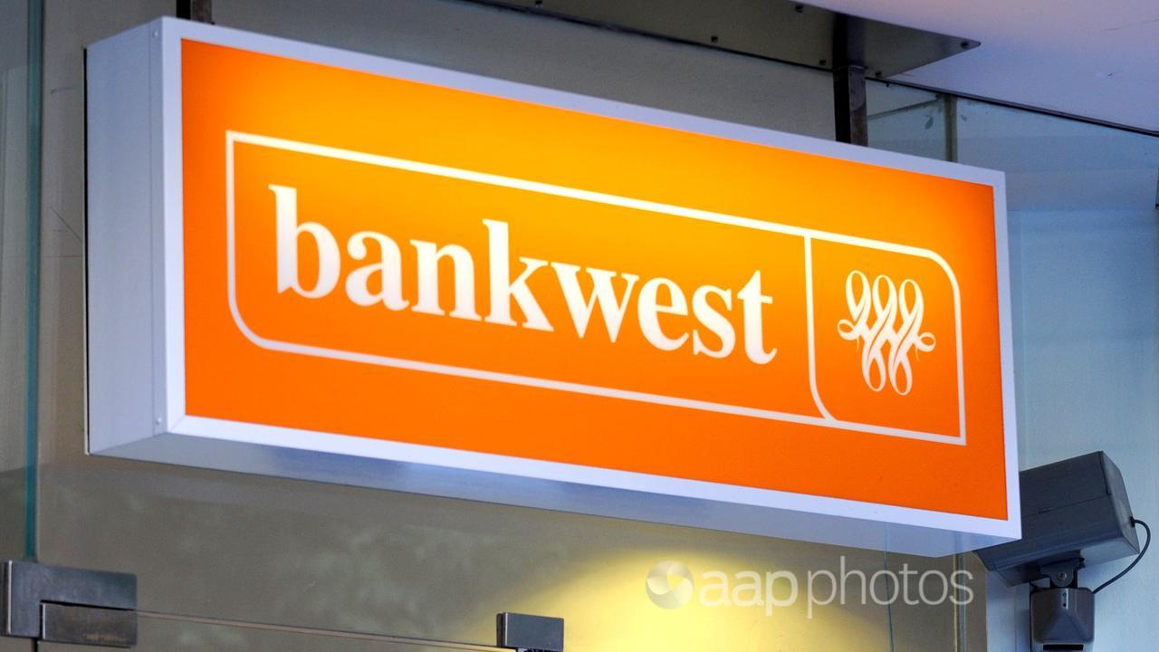 A signs for a Bankwest branch (file image)