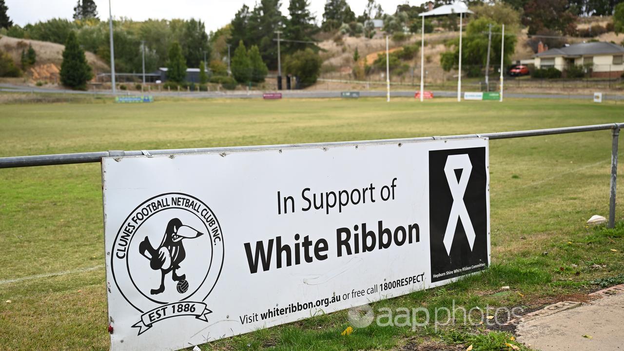 White Ribbon sign (file image)