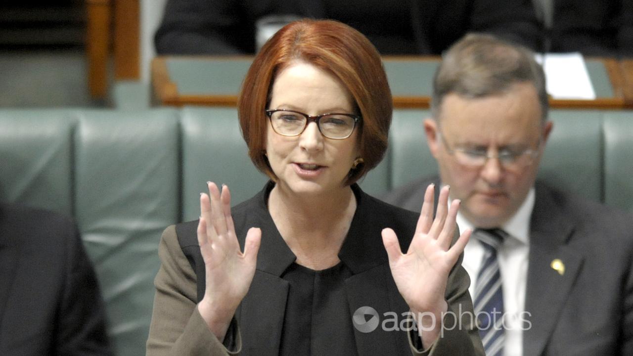 Julia Gillard in parliament (file image)