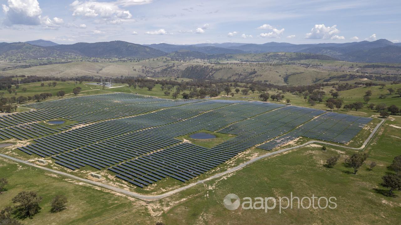 A solar farm south of Canberra.