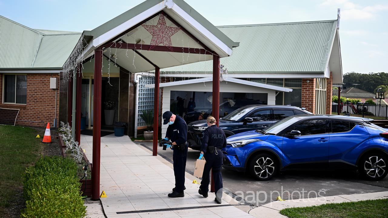 Police at Christ the Good Shepherd Church in Wakeley, western Sydney
