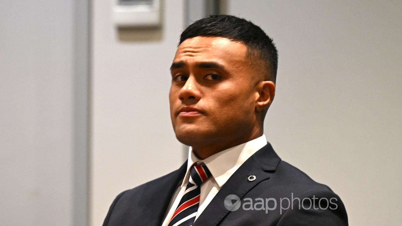 Roosters prop Spencer Leniu at the NRL judiciary.