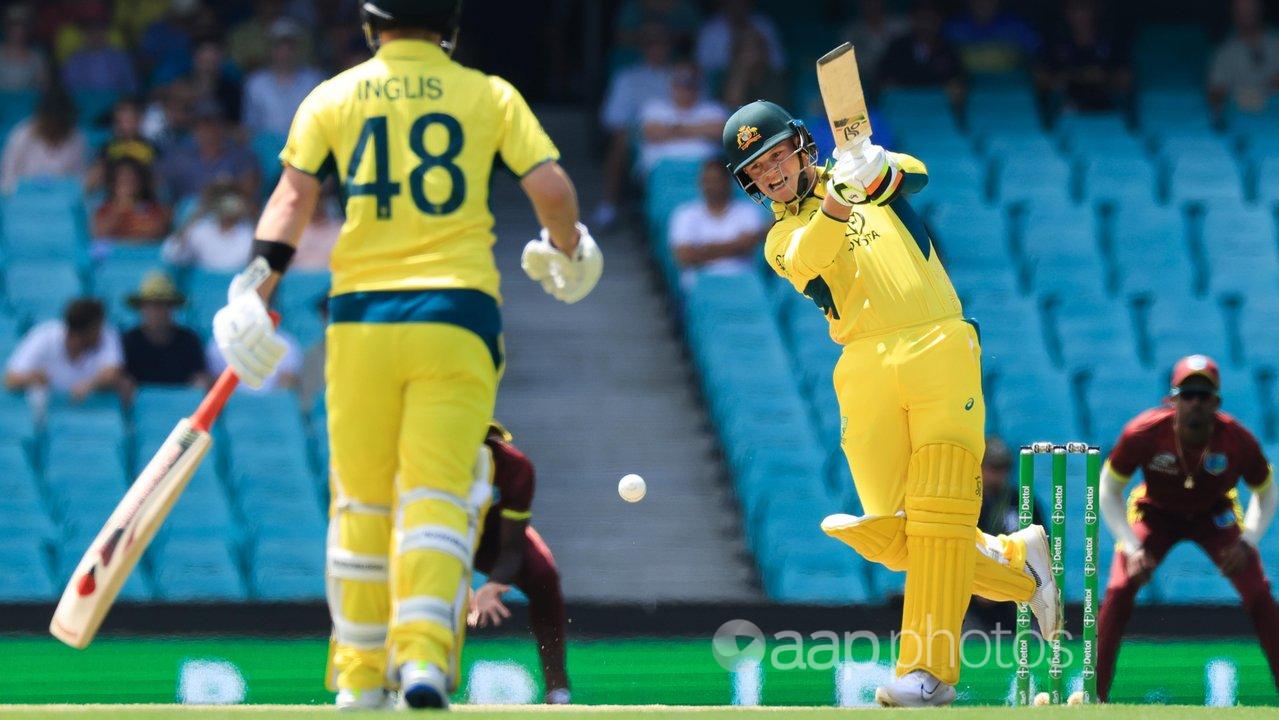 Jake Fraser-McGurk bats for Australia.