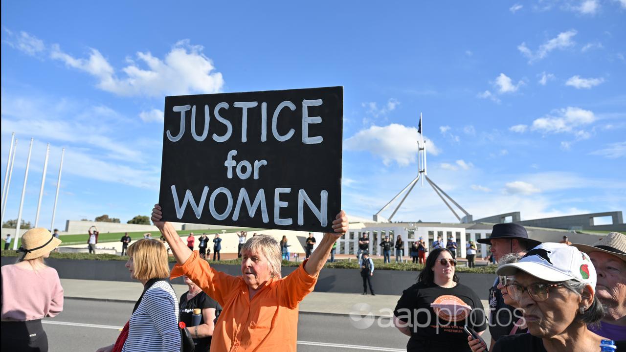 Violence against women rally Canberra
