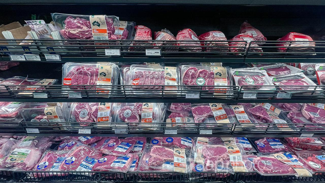 Meat at supermarket